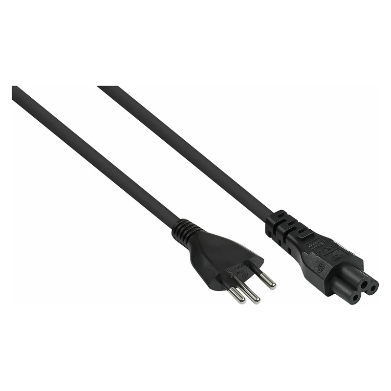kabelmeister Netzkabel Schweiz Typ J an C5 schwarz 1,8m
