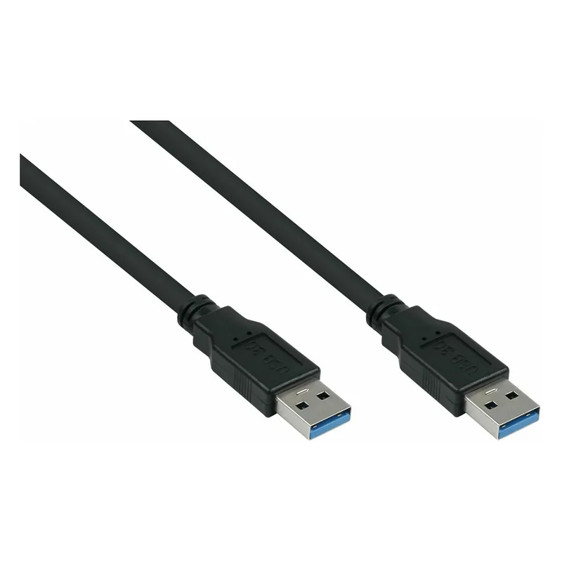 kabelmeister USB3.0 Kabel A-A UL schwarz 1,8m