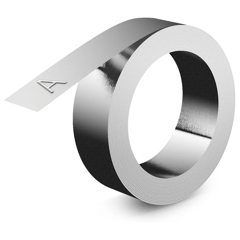 DYMO Prägeband Rhino 12mmx4.80m Alu nicht klebend