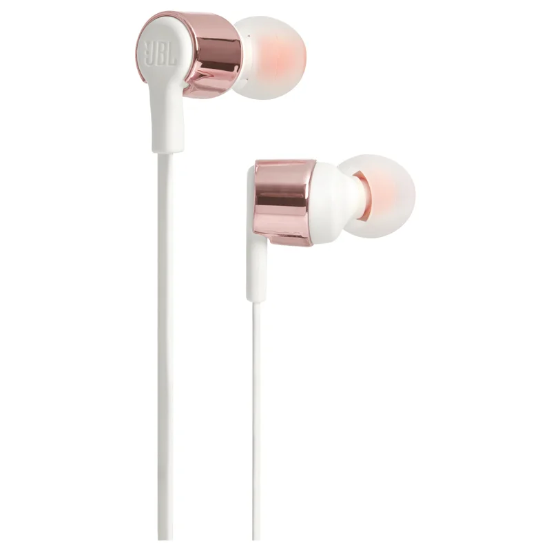JBL Tune 210 Wired In-Ear Headphones Rose Gold - 6925281924507