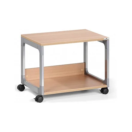 System Multi Trolley 48 metallic silber / buche