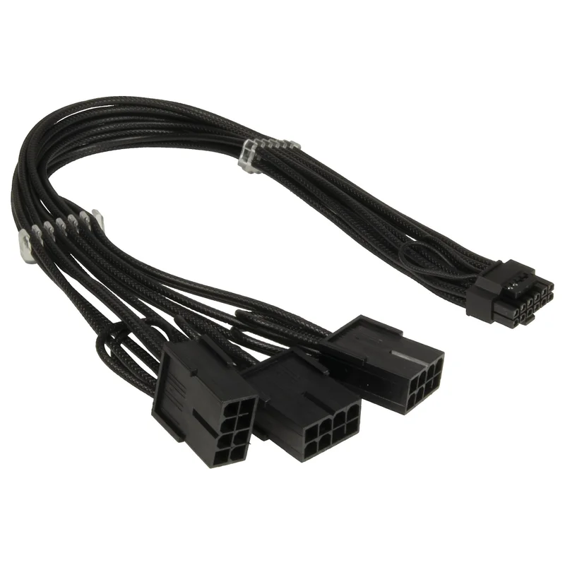 Inter-Tech Adapter GPU-02 (12pin) auf 3x8pin PCIe, 34cm