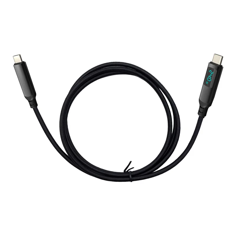 I-TEC Thunderbolt 4/USB4 Class Pro Cable 240W with LCD 40 Gbps 150 cm
