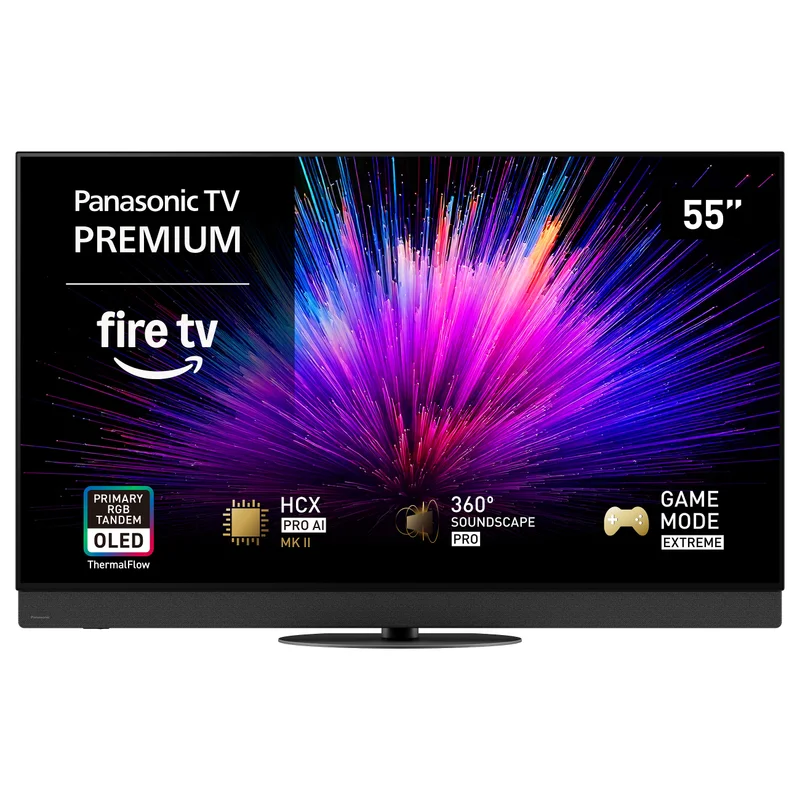 139,7 cm (55") 3840 x 2160 Pixel Panasonic TV-55Z95BEGA 16:9 4K Ultra HD OLED SmartTV HDMI USB-Hub VESA 300 x 300 mm LAN WIFI Speaker Fire OS