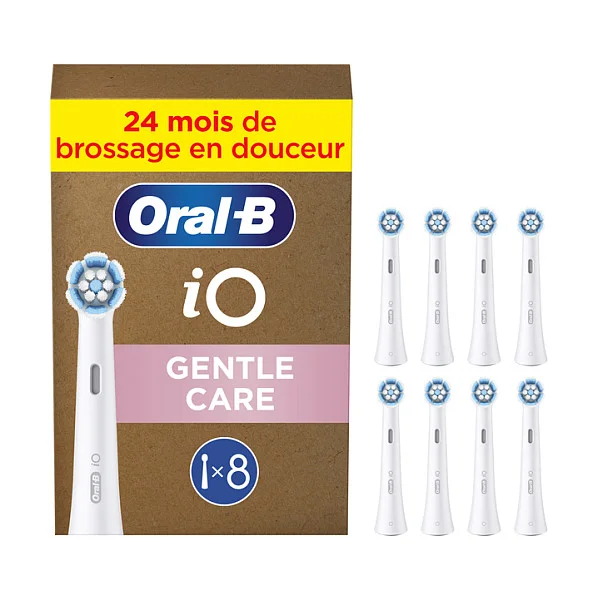 Oral-B iO Sanfte Reinigung Ersatzbürsten / Aufsteckbürsten 8 Stk.