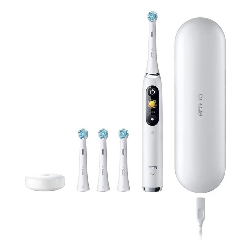 Oral-B iOSeries 9 Luxe Edition, Elektrische Zahnbürste (wei, White Alabaster)