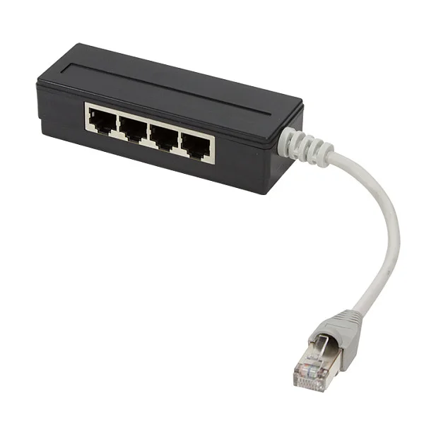 Logilink Modular Adapter, 4 Port Splitter, 1*RJ45 / 4*RJ45