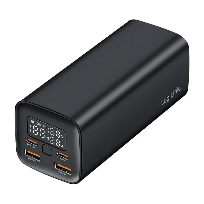 Logilink Mobile Power Bank, 20.000 mAh, PD 65 W, black