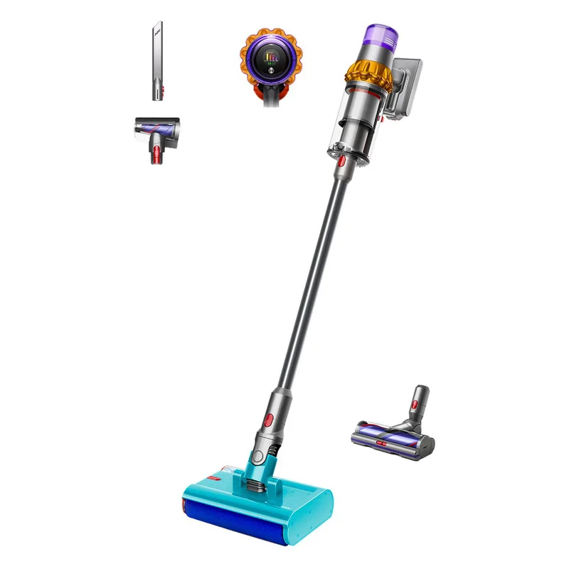 Vacuum Cleaner V15s Detect Submarine - Nickel/Satin Yellow