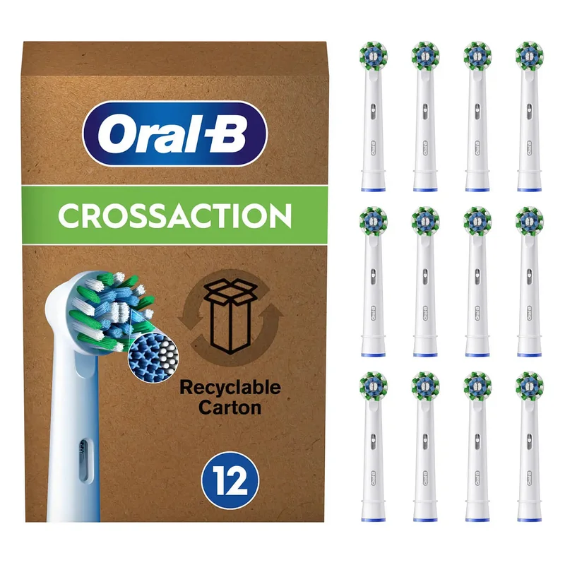 Oral-B Oral-B Pro CrossAction Aufsteckbrsten 12er (wei, Frustfreie Umverpackung)