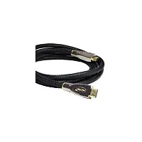 Python HDMI® 2.0 Kabel 4K2K Nylongeflecht schwarz 1,5m