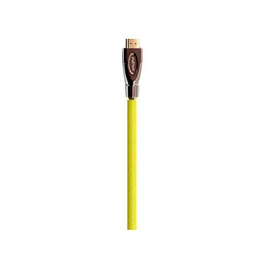 Python HDMI® 2.0 Kabel 4K2K Nylongeflecht gelb 0,5m