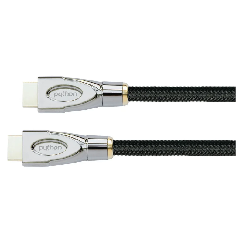 Python HDMI® 2.0 Kabel 4K2K Nylongeflecht schwarz 3m