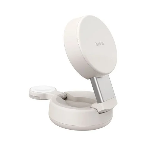 Belkin WIZ043kq 25 Watt Qi2 2-in-1-Ladestation sand