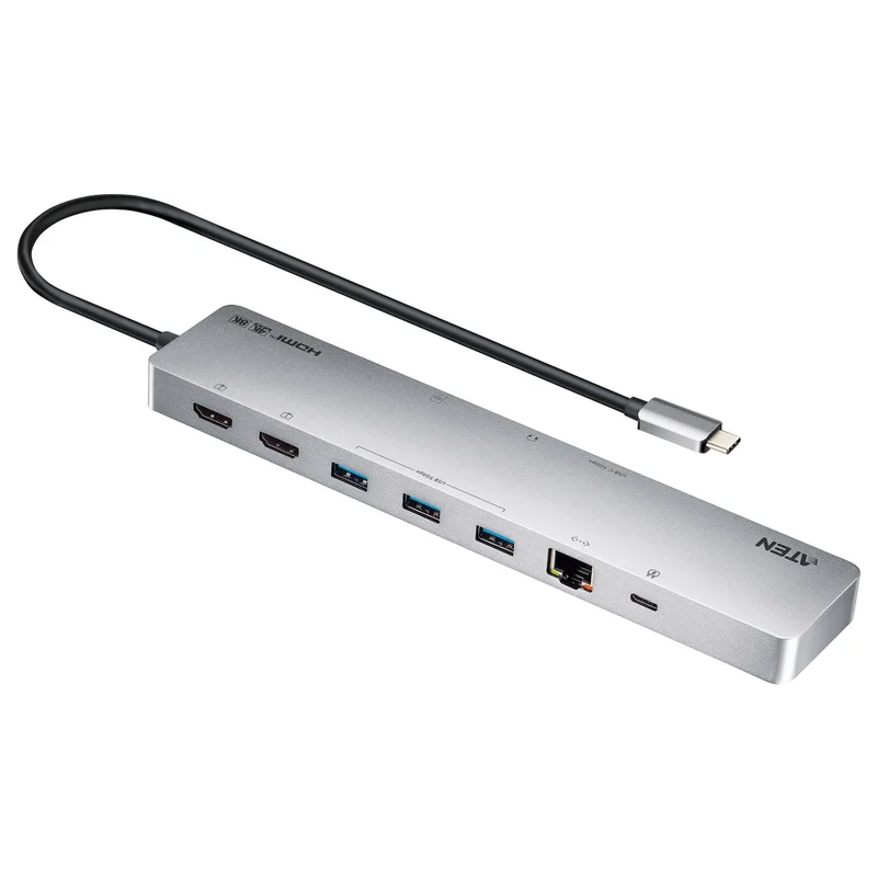 ATEN UH3240 USB-C Dock 4K Dual Display mit Power Passthrough