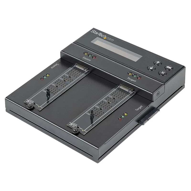 Selbstndiger M.2 SATA & M.2 NVMe Duplikator und Lscher - SATA/SSD Festplatten klonen/lschen fr M.2 PCIe AHCI/NVMe