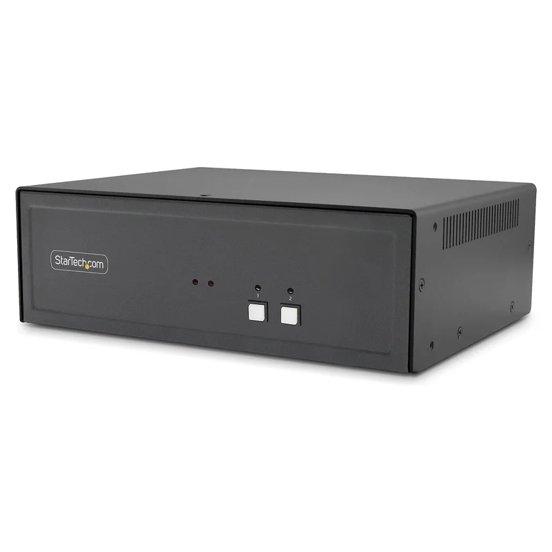 2-Port Dual-Monitor Secure KVM Switch HDMI-DP 4K 60Hz NIAP 4.0 Zertifizierter Desktop KVM Umschalter 2 PCs 2monitore