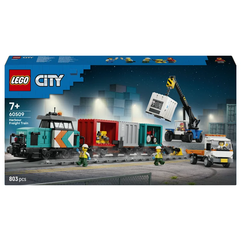 LEGO City - Hafengüterzug mit Kran und LKW