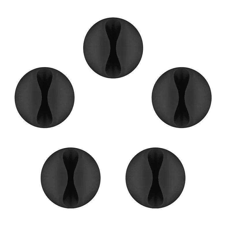goobay Kabelclips schwarz