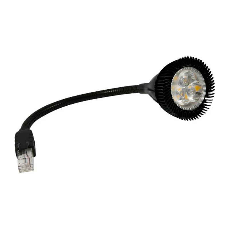 PoE Lampe 802.3af/at LED 3 Watt RJ45 Ethernet Anschluß
