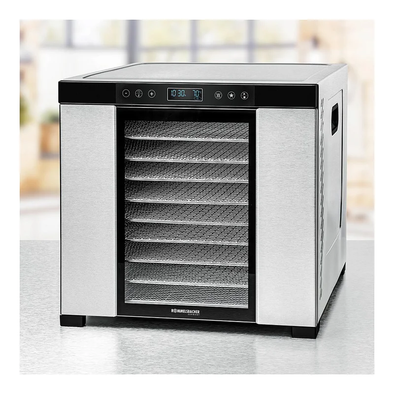 Rommelsbacher Drrautomat DA 1050 (edelstahl/schwarz, 1.100 Watt, Drrflche 39,4cm x 38cm pro Ebene)