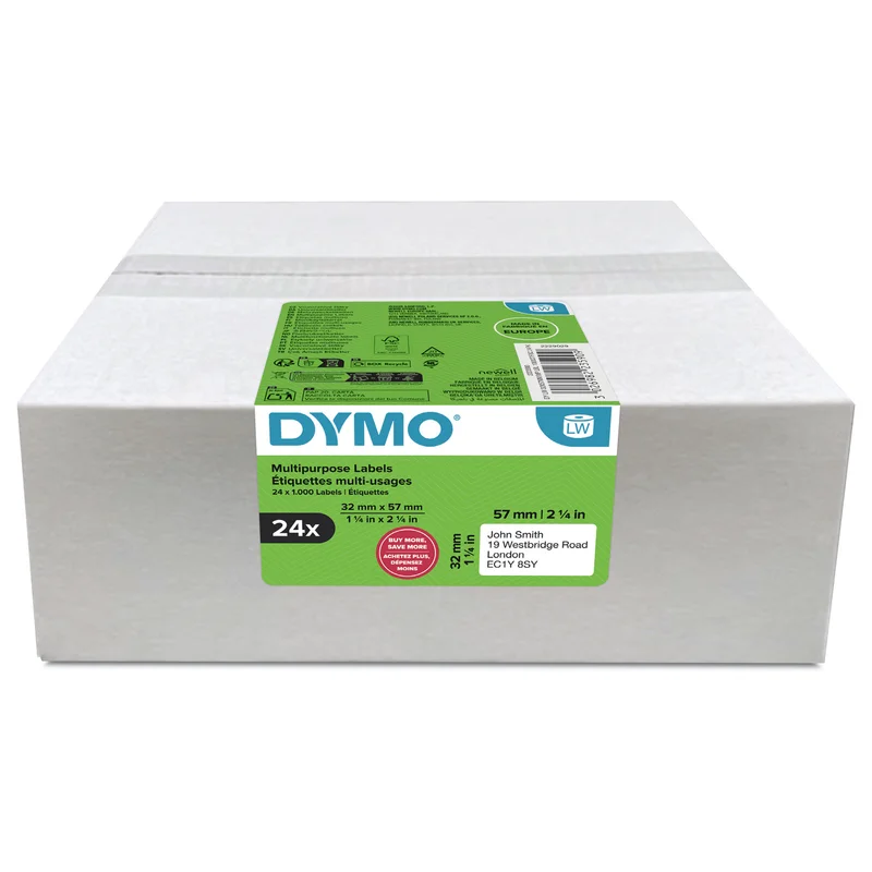 Dymo Etikett 2223590 / LabelWriter S0722540 24-Pack Wei