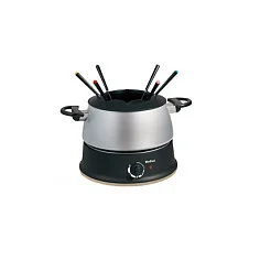 TEFAL Fondue Base Ronde EF3000, 6 Person(en), Schwarz, Silber, 1,9 m, 1200 W, 215 mm, 300 mm