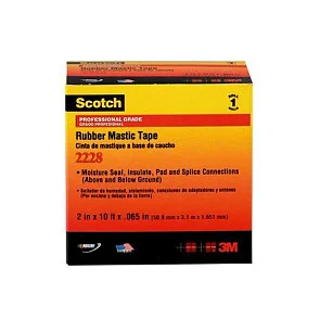 3M Rubber Mastic Tape, 2 Stück(e), Schwarz, Gummi, 500 V, RoHS 2011/65/EU, 3 m