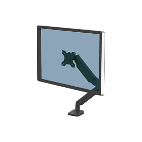 Fellowes Platinum Monitorarm einzel inkl. 2x USB-A Port Schwarz