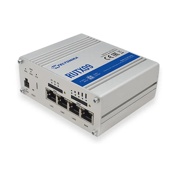Teltonika RUTX09 LTE Cat6 Giagabit Industrial Router