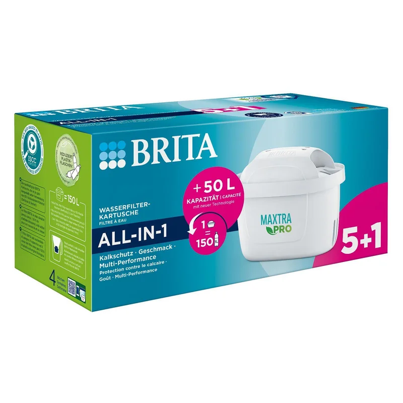 BRITA Tischwasserfilter Maxtra Pro Filterkartusche 5+1 Pack