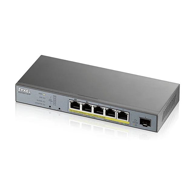 5+1P Zyxel GS1350-6HP POE M