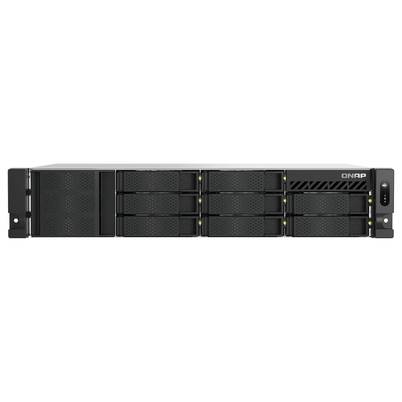 QNAP TS-855eU-RP-8G 8-bay short depth rackmount NAS Intel Atom C5125 8C 2.8GHz 8GB RAM 2x2.5GbE 2xM.2 2280 2xPCIe Gen3 1x250W R PSU