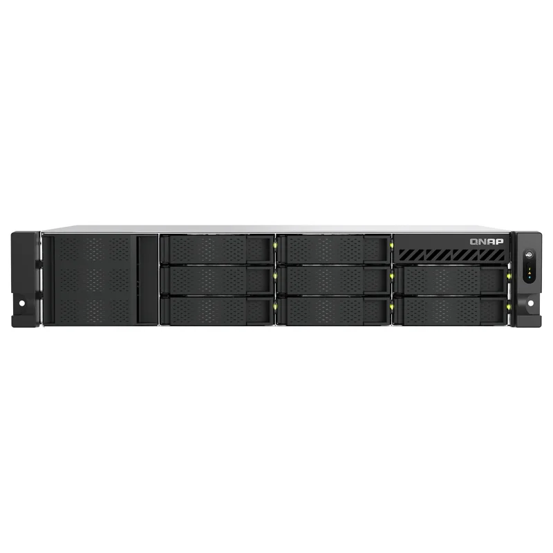 QNAP TS-855eU-8G 8-bay short depth rackmount NAS Intel Atom C5125 8C 2.8GHz 8GB RAM 2x2.5GbE 2xM.2 2280 2xPCIe Gen3 PSU