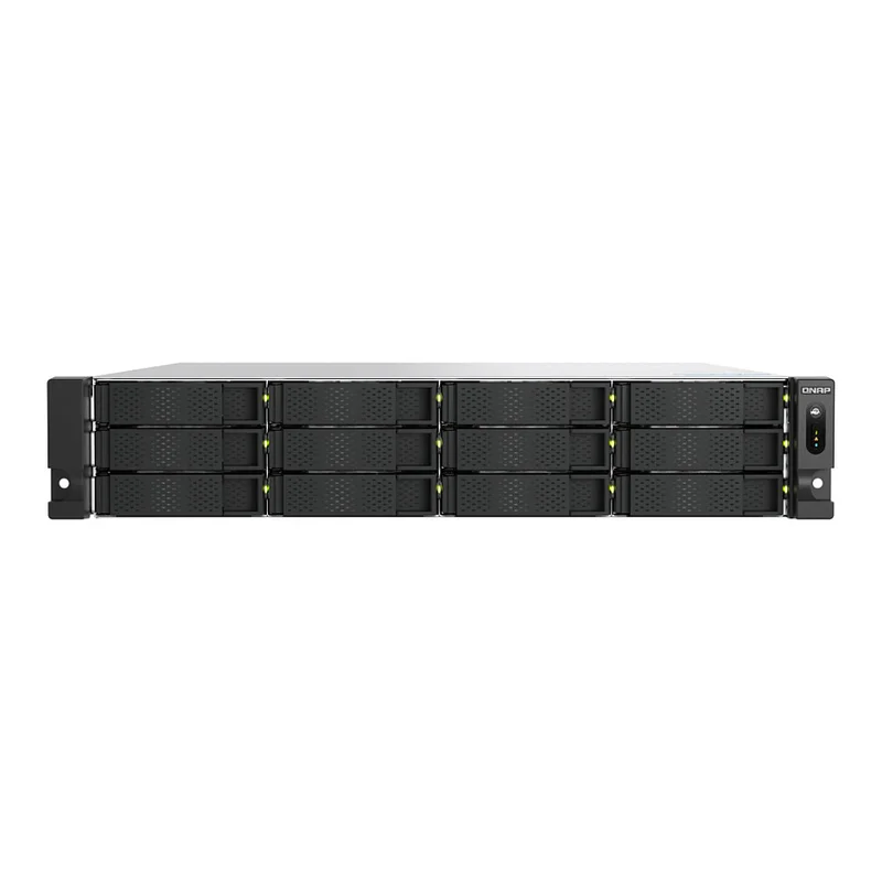 QNAP TS-h1277AXU-RP-R7-32G 2U 12-bay NAS AMD Ryzen 7 Pro 7745 8C/16T boost up to 5.3GHz 32GB DDR5 non-ECC RAM