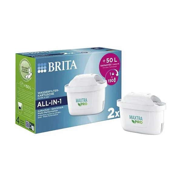 BRITA Tischwasserfilter Maxtra Pro Filterkartusche 2er-Pack
