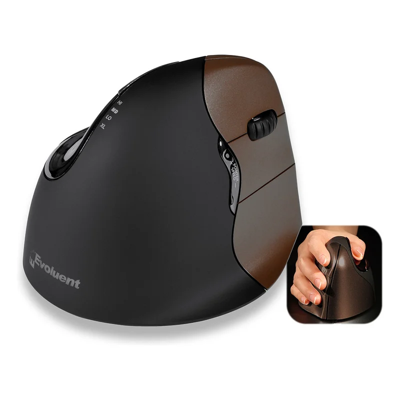 Evoluent Vertical Mouse 4 small right hand/6 buttons/wireless