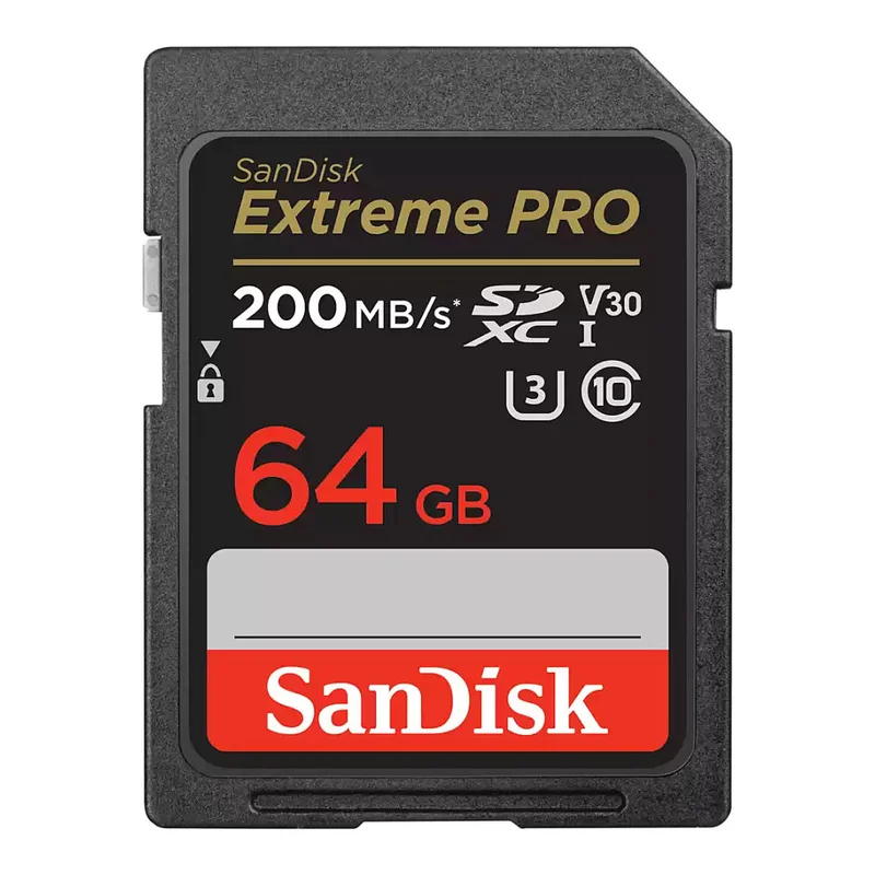 CARD 64GB Sandisk Extreme PRO sdxc 200MB/s
