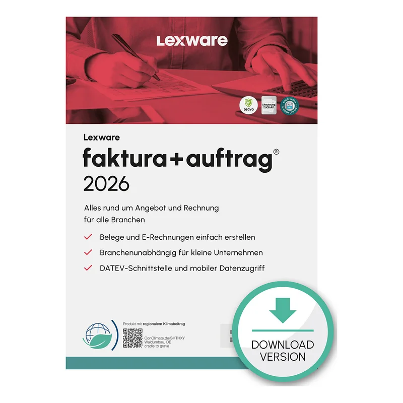 Lexware Faktura+Auftrag 2026 - 1 Device, 1 Year - ESD-Download