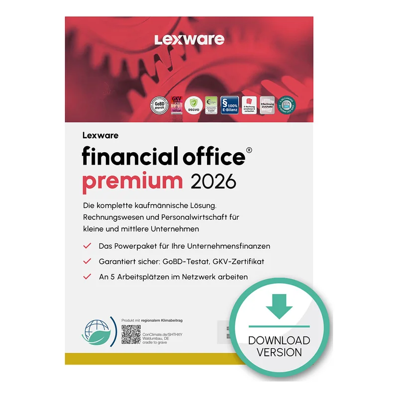 Lexware Financial Office Premium 2026 - 1 Device, ABO - ESD -Download