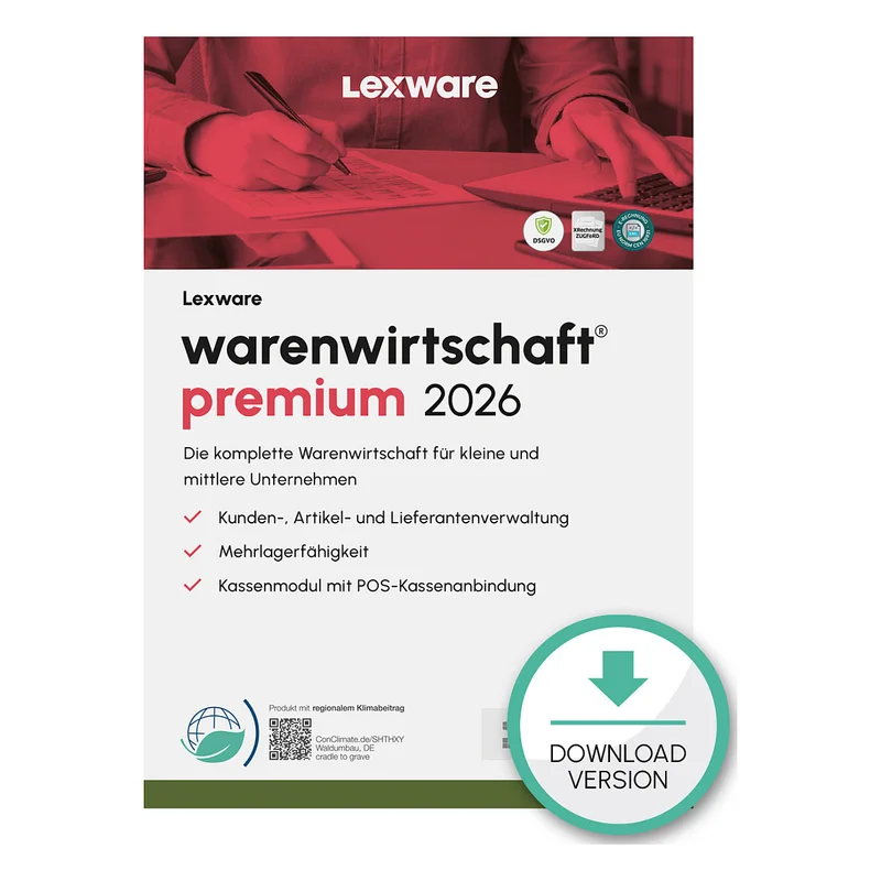 Lexware Warenwirtschaft Premium 2026 - 5 Devices, ABO - ESD -Download