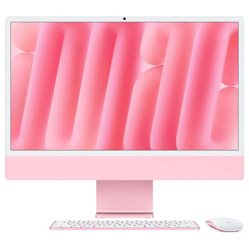 Apple 24-inch iMac with Retina 4.5K display: Apple M4 chip with 10-core CPU and 10-core GPU. 16GB. 512GB SSD - Pink