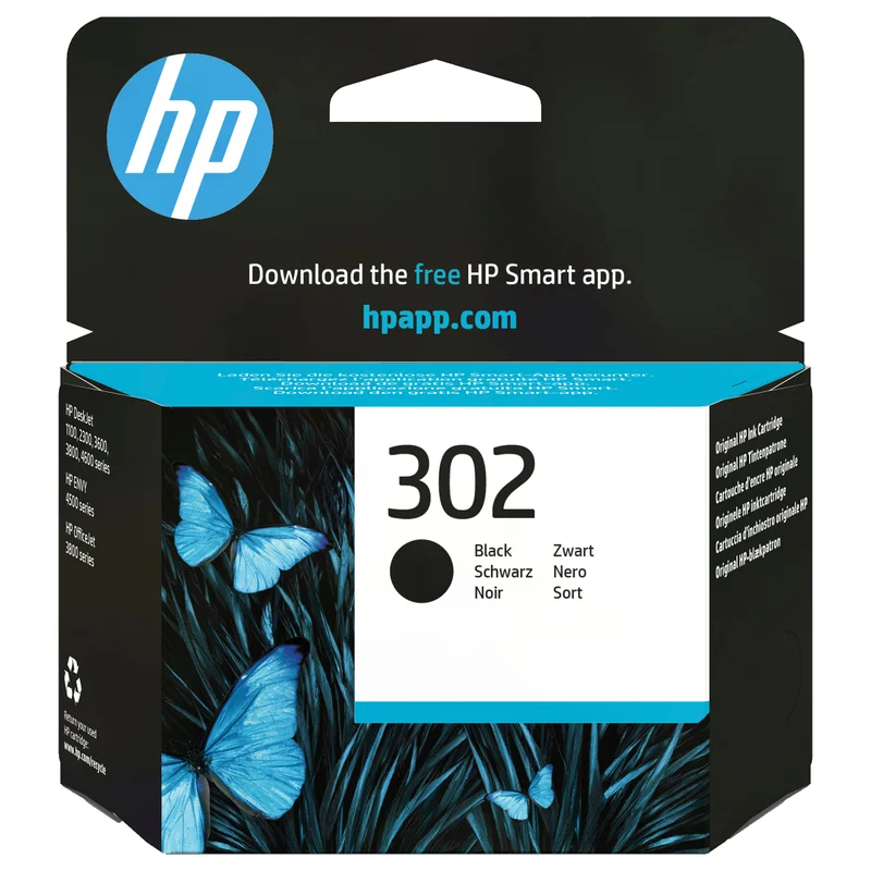 HP Tinte 302 F6U66AE Schwarz
