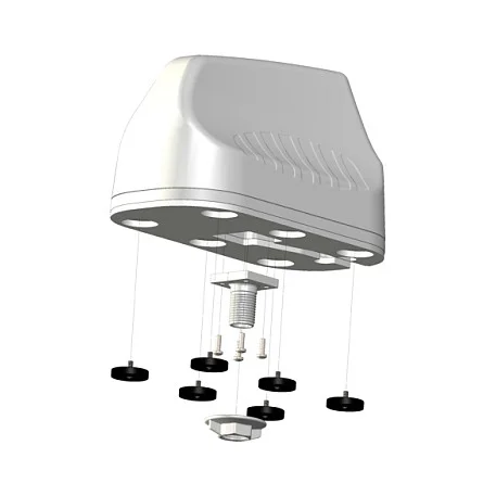 Poynting Antennas 5G/LTE KFZ/Marine A-MIMO-0003-V2-15 weiß SMA (M) & RPSMA Adapter 1,8~4,5dbi 4G/5G/GPS/GLONASS/WIFI Dual-Band MIMO 2M S