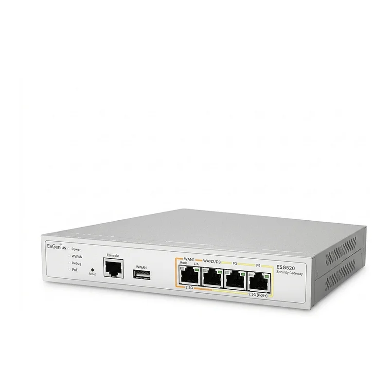 Z EnGenius Cloud Managed SD-WAN Security Gateway with Quad Core 2.2GHz and 8x 2.5G ports • ESG620