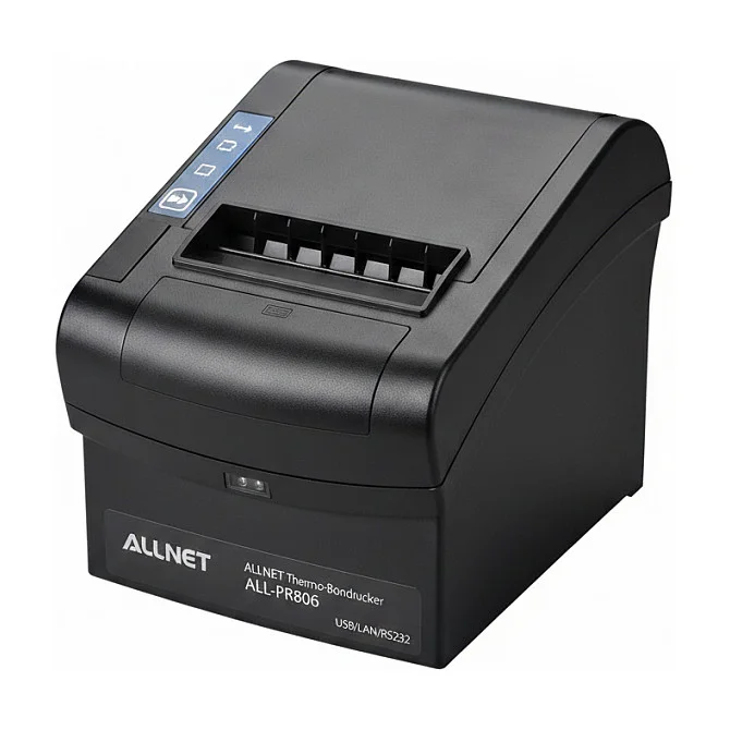 ALLNET Kasse ALLNET Thermo-Bondrucker / Kassendrucker ALL-PR806. USB/LAN/RS232. schwarz