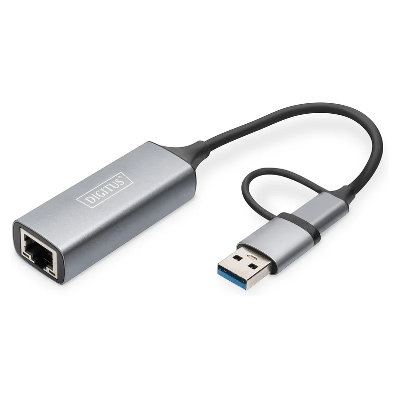 USB-C Adapter DIGITUS USB3.0/USB C 3.1 > 2.5G Ethernet