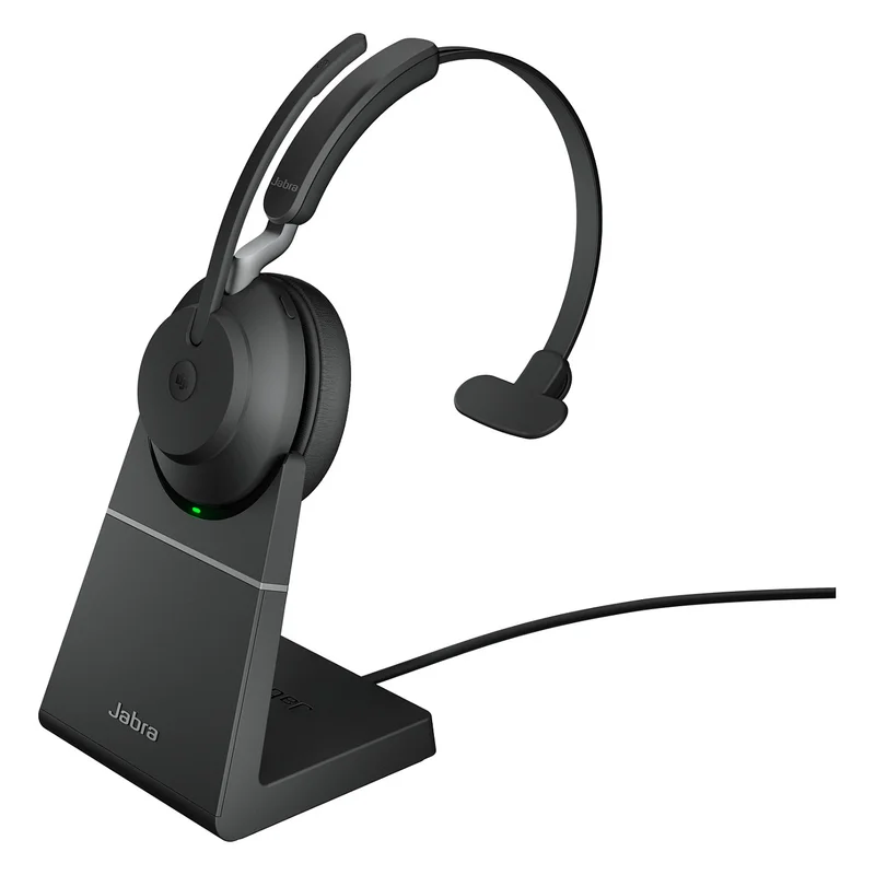 Jabra Evolve2 65 Mono MS + Ladestation + Link 380a, schwarz
