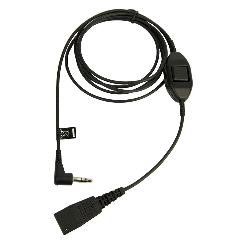 Jabra Anschlusskabel QD auf 3.5mm KLinke glatt 1.5m