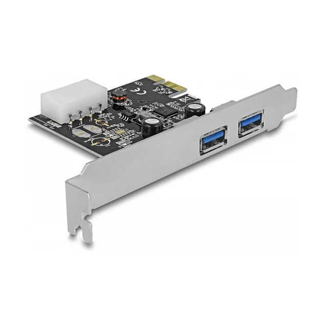PCI Express x1 Karte > 2 x extern SuperSpeed USB 5 Gbps (USB 3.2 Gen 1) Typ-A Buchse